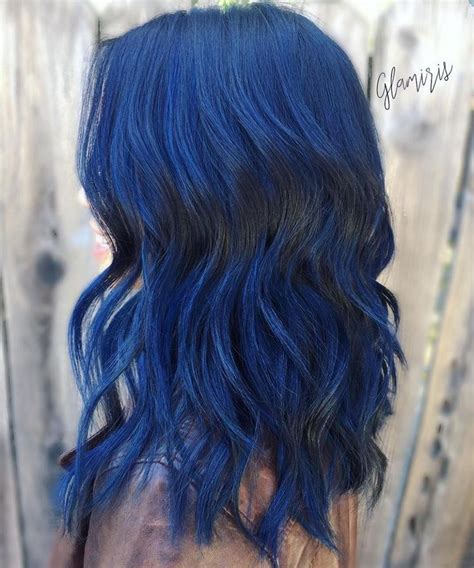 20 dark blue hairstyles that will brighten up your look dark blue hair hair color blue hair