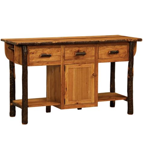 Hickory Amish Kitchen Island Rustic Amish Furniture Cabinfield