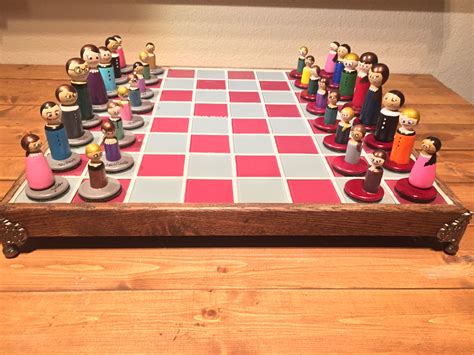 Handmade School Room Chess By Custom Chess And Handwork By Q2