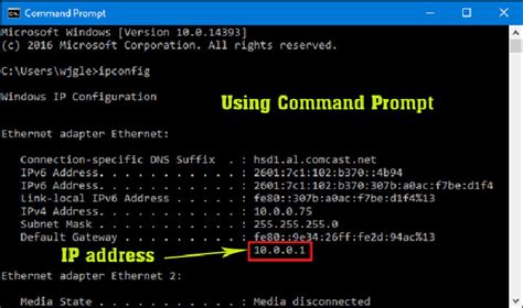3. Menggunakan Command Prompt untuk Melihat IP Address Printer