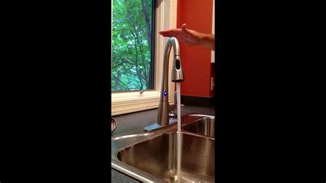 Touchless faucet comes with an excellent motion sensor that uses infrared technology to deliver exclusive touchless experience. Moen Motionsense - Hands Free kitchen faucet - YouTube