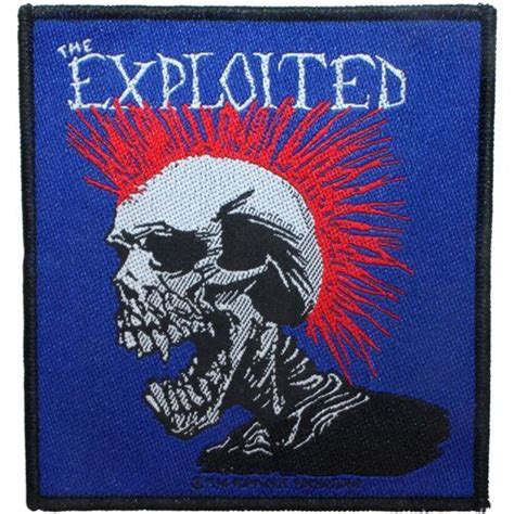 the exploitedmohican punk woven patch postarmagedon metal distribution metal online shop