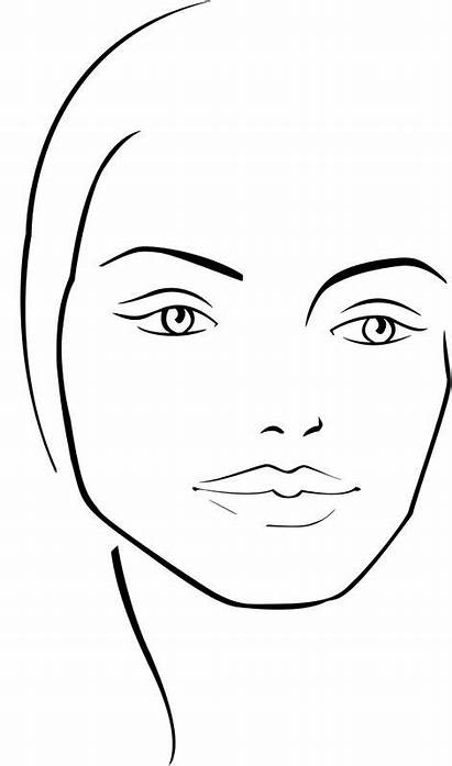 Face Blank Template Chart Makeup Male Charts