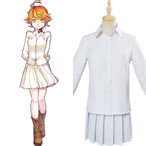 Yakusoku No Nebarando The Promised Neverland Emma Cosplay Costume Dress Uniform Ebay