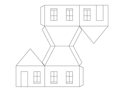 Haus Aus Papier Basteln Vorlagen Dekoking Diy And Mehr