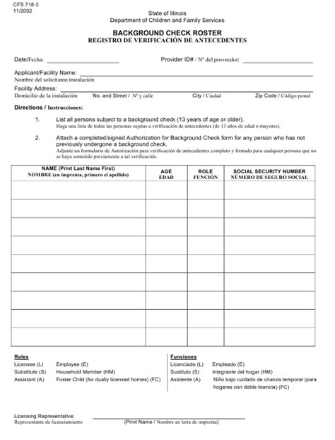 Form Cfs718 3 Download Fillable Pdf Or Fill Online Background Check