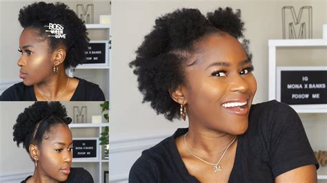 4 Super Quick On The Go Hairstyles Without Using Gel On Short 4c