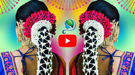 South Indian Bridal Wedding Hairstyles Jasmine Netted Jadai Alangaram Youtube