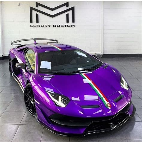 Purple Lamborghini Aventador Svj 💜 Follo Lamborghini Aventador