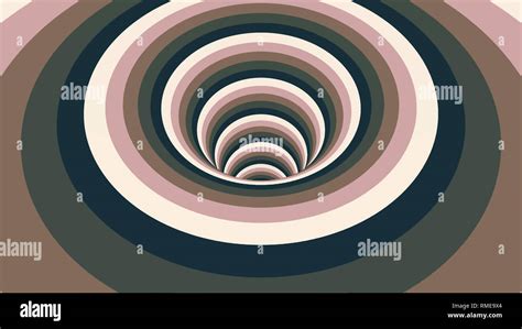 Abstract Background With Animated Hypnotic Tunnel From Colorful Caramel