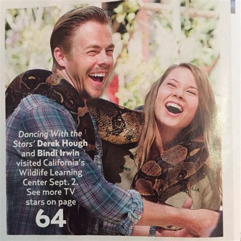 Derek Hough And Bindi Irwin Featured In New Issue Of Us Weekly Photo Pure Derek Hough