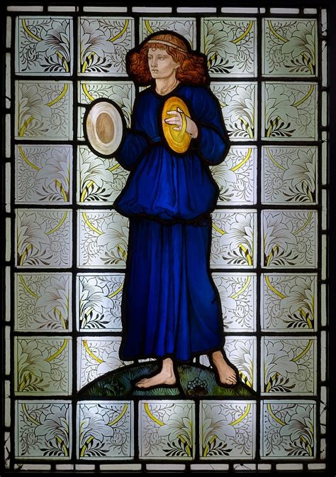 Musician With Cymbals By William Morris Designed C 1868 Glass View