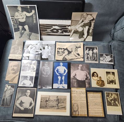 vintage collection of 22 photos and clippings of wrestler stanislaus zbyszko ebay