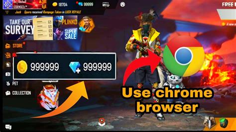Some blogs and youtube videos claim that this free fire mod works perfectly. USE CHROME BROWSER GET UNLIMITED DIAMOND IN FREE FIRE ...