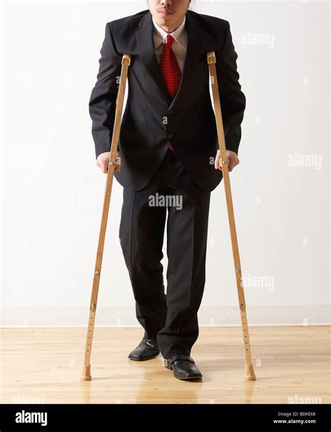 Person On Crutches Stock Photos And Person On Crutches Stock Images Alamy