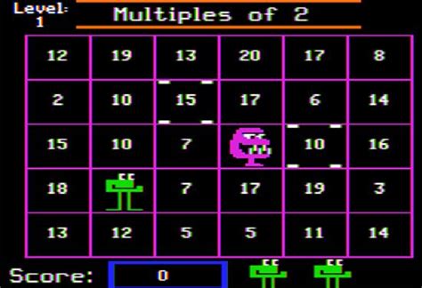 10 Childhood Computer Lab Games Number Munchers My Childhood My