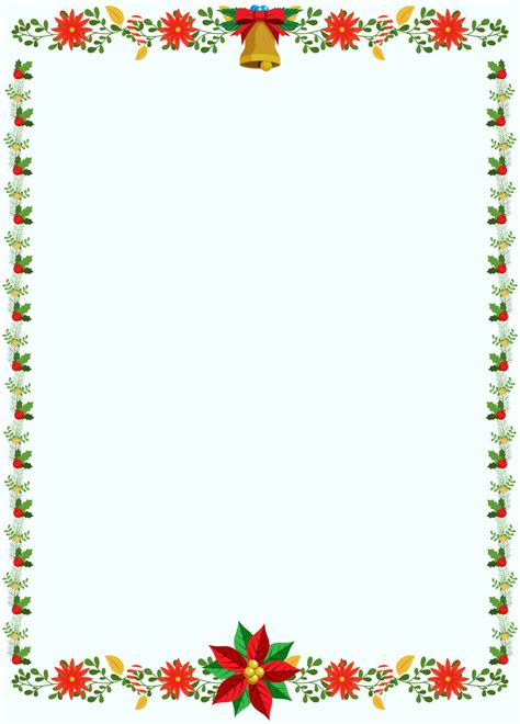 10 Best Free Printable Christmas Stationery Borders Pdf For Free At
