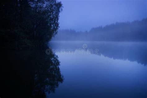 Blue Melancholy Nature Stock Photo Image Of Dawn Misty 27104662