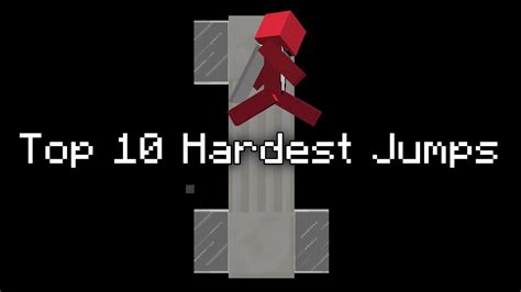 Top 10 Hardest Jumps Minecraft Parkour Minecraft Videos