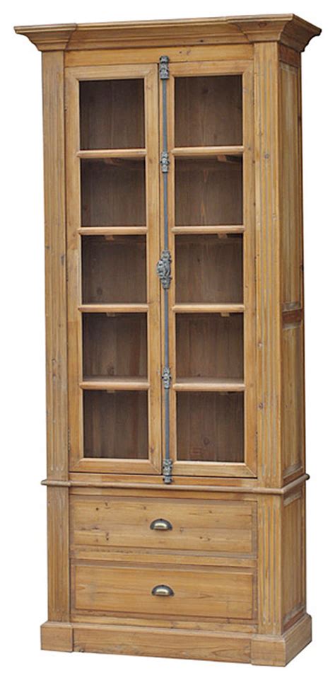 Marcus French Country Reclaimed Wood Single Bookcase Traditional