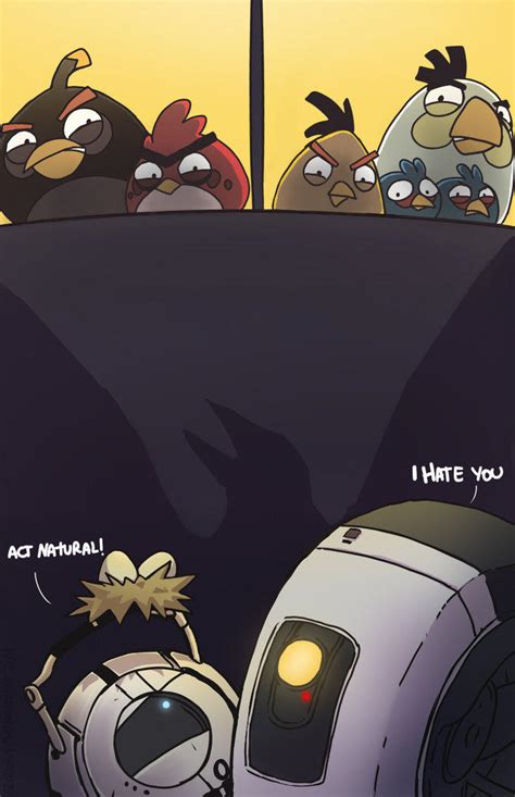 Portal Meets Angry Birds Alternate Universe Know Your Meme