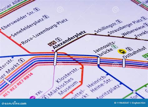 Berlin U Bahn Mapwith Its Ten Lines The U Bahn Underground S