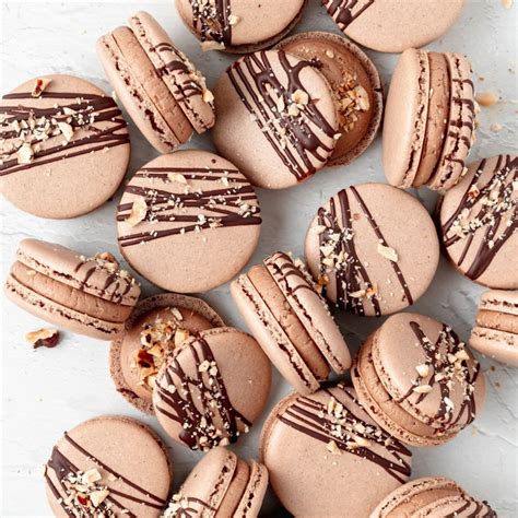 Dark Chocolate Peanut Butter Macarons Recipe Barley Sage