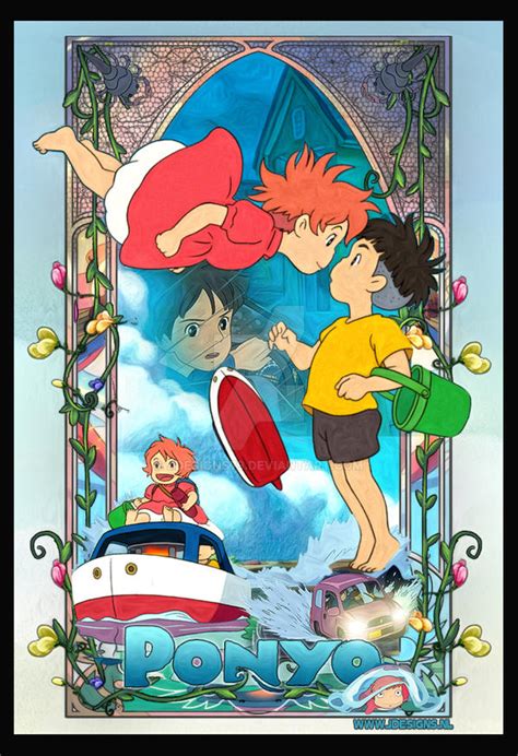 Ponyo On The Cliff By The Sea By Jdesigns79 On Deviantart