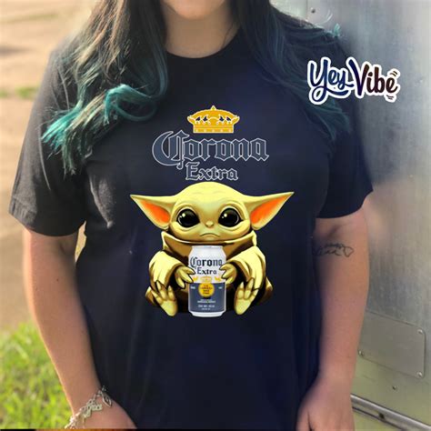 Baby Yoda Hug Corona Extra Beer T Shirt Hottrendshirts