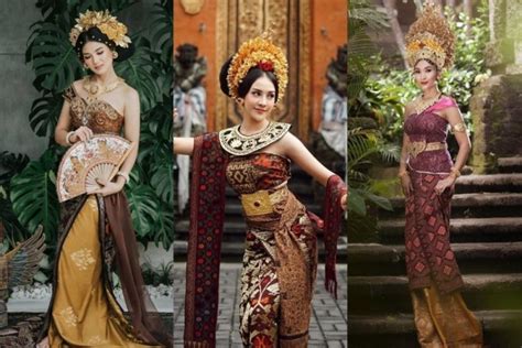 Gaya Artis Berbalut Busana Adat Bali Ningrat Ala Bangsawan