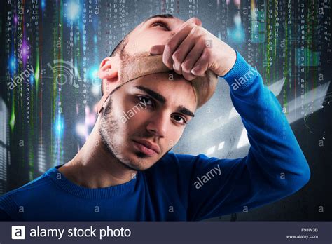 Teenager Hacker Stock Photo 91669295 Alamy