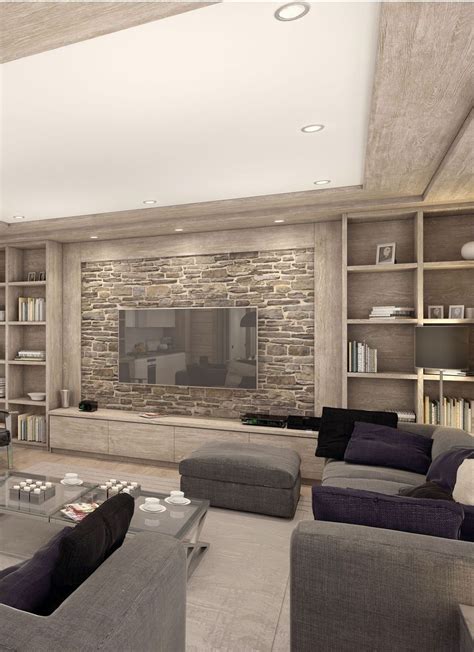 50 Elegant House Decor Ideas Stone Wall Interior Living Room Stone