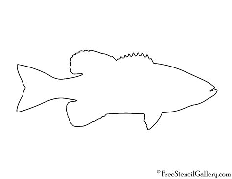 166,000+ vectors, stock photos & psd files. Bass Fish Silhouette Stencil | Free Stencil Gallery