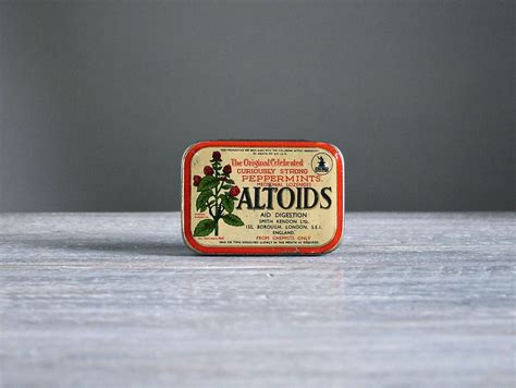 Altoids Peppermints Vintage Medicine Tin Curiously Strong Etsy Uk