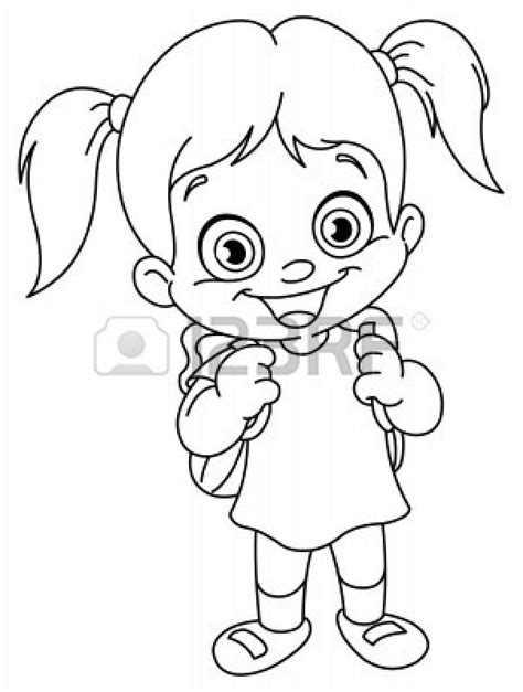 School Girl Coloring Pages At Getdrawings Free Download