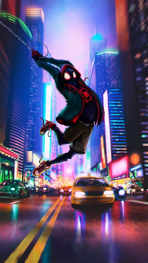 Miles Morales Spider Man Into The Spider Verse Hd Hd Phone Wallpaper