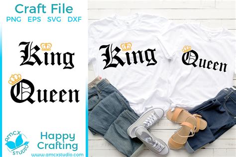 King And Queen Couples Shirts Svg Craft File 213838 Svgs Design