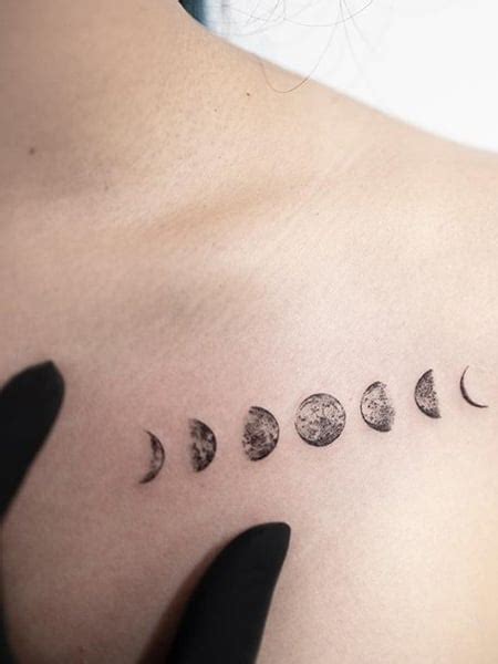 Moon Phases Tattoo Design