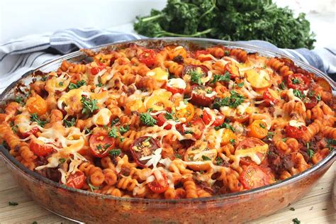 Ground Beef And Tomato Pasta Bake Slow The Cook Down