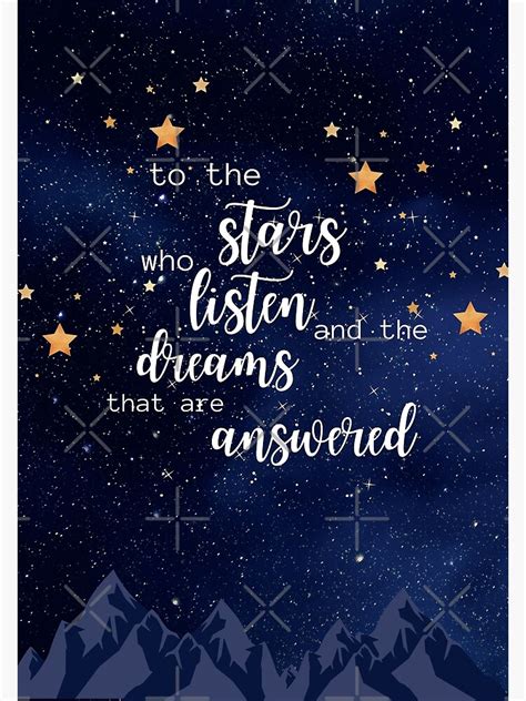 "To the stars who listen" Poster for Sale by SHOPTER | Redbubble