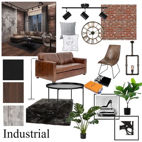 Industrial Design Moodboard Interior Design Mood Board By Johnalemon
