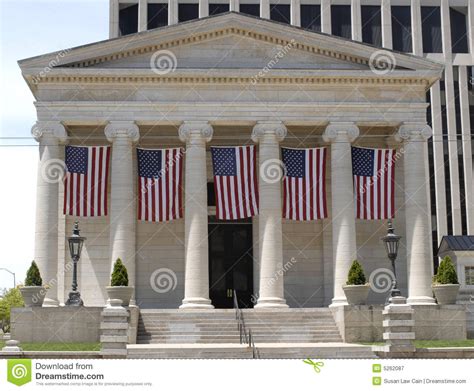 Old Court House With Flags Stock Image Image Of Building 5262087