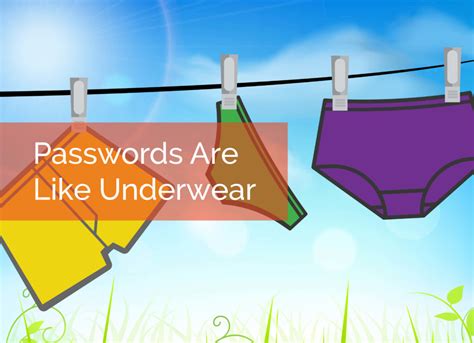 Passwords Are Like Underwear Poster Cyber Security