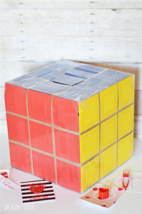 Rubiks Cube Valentine Box The Happy Scraps