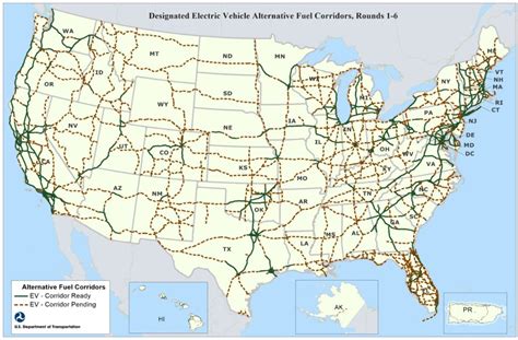 Alternative Fuel Corridors Now Cover All Us States Traffic Technology