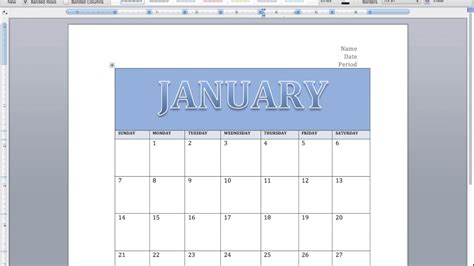 Making A Monthly Calendar In Word Printable Form Templates And Letter