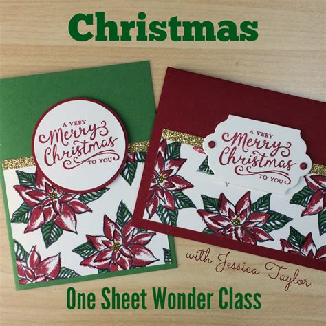 Christmas One Sheet Wonder Class Ink It Up With Jessica Card