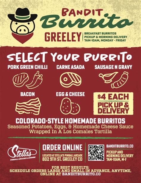 Bandit Burrito Greeley To Go
