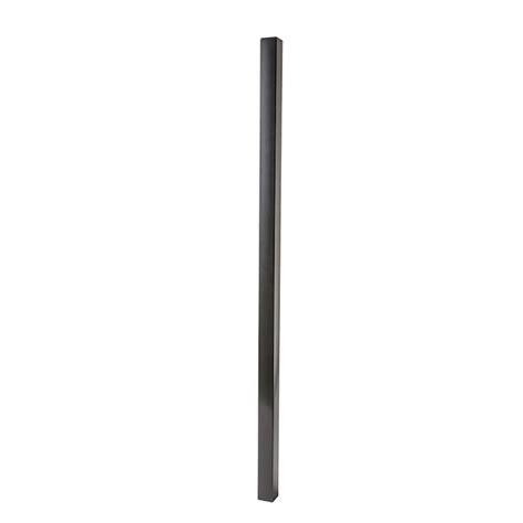 3 In X 3 In W X 10 Ft H Black Galvanized Steel Universal Fence Post In