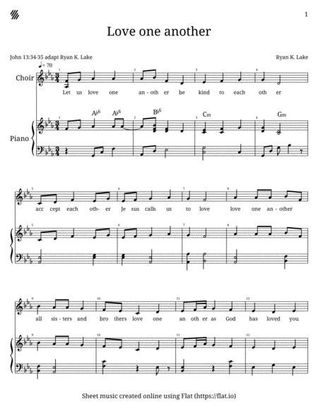 Love One Another Sheet Music Pdf Download